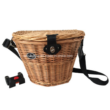 Panier de vélo ovale à saule pour vélo (HBG-149)